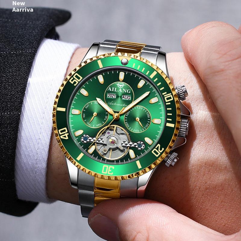 Nové hodinky AILANG Vodotěsné Multifunkční automatické mechanické hodinky Pánské hodinky Water Ghost