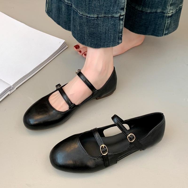 

Мода 2025 Новые Уличный Стиль Серебристые Женские Туфли Мэри Джейн Женские Повседневные Мягкая Подошва Платье Балетки Элегантные Кожаные Балетки 35 чёрный