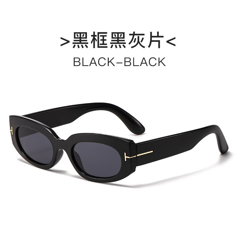 New Vintage Oval Sunglasses Woman Luxury Brand Small Rectangle Sun Glasses Female Small Ellipse Eyewear Uv400
