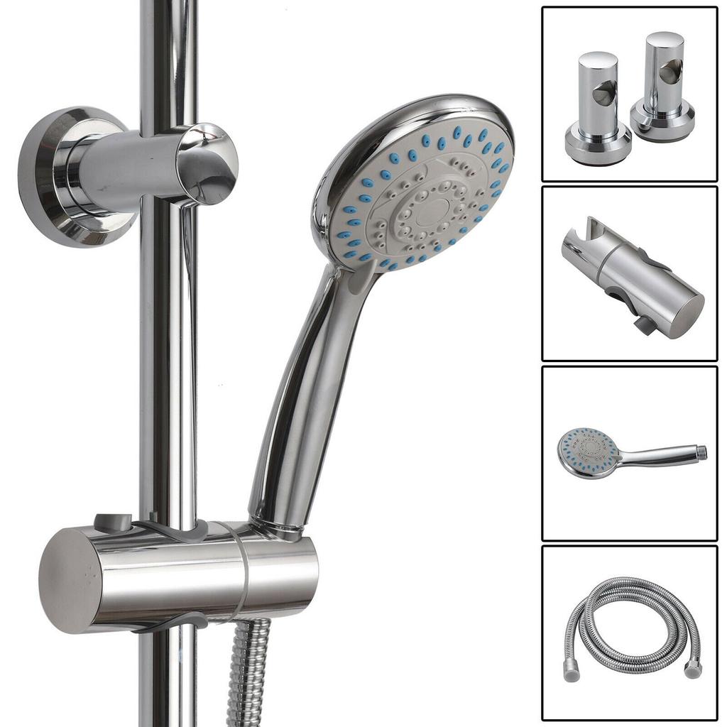 Adjustable Chrome Shower Slider Riser Rail Bar Kit Redring Zara universal fit Adjustable Chrome Shower Slider Riser Rail Bar Kit Redring Zara universal fit
