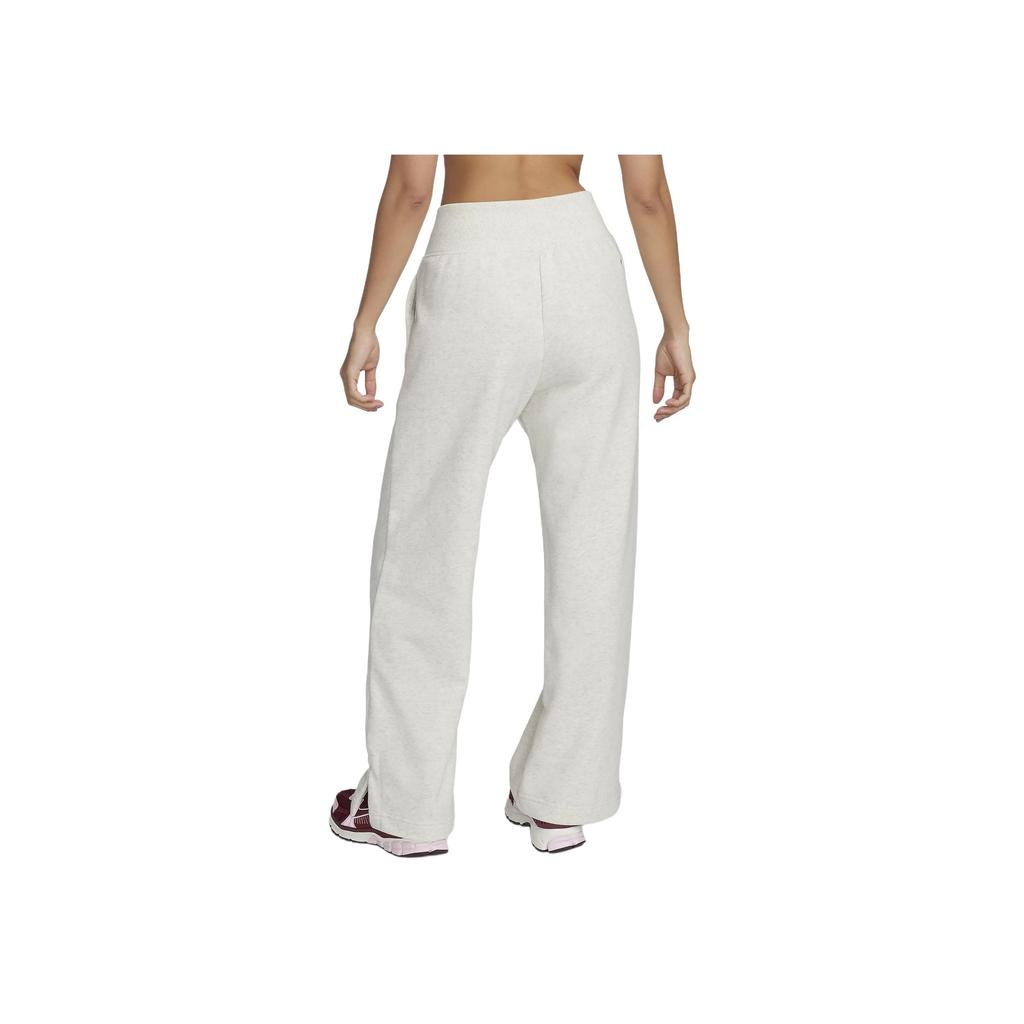 Nike Solid Color High Waist Wide Leg Knit Sports Pants Women Pants Oatmeal FZ4733-141