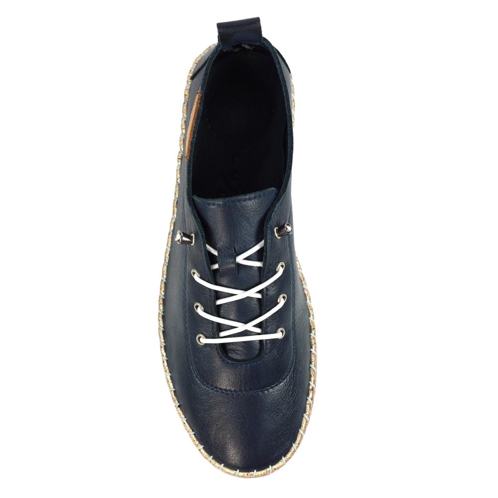 Lunar Womens/Ladies Evie Leather Plimsolls