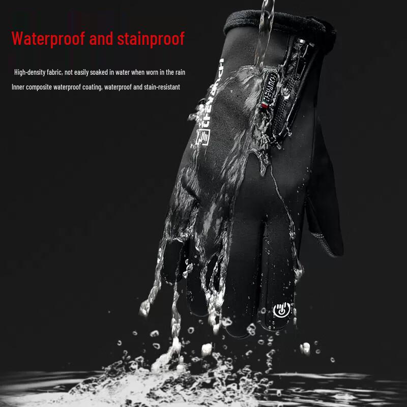 IDDO.NA Thickened Fleece Lined Touchscreen Sports Gloves