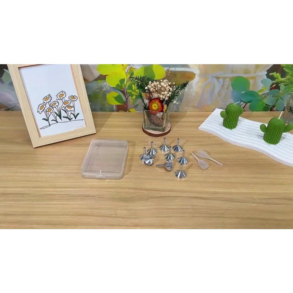 Small Metal Funnels and Straws for Perfume and Essential Oils In 2/3/5 Pieces, Which Are Convenient for Distributing and Adding Various Liquids