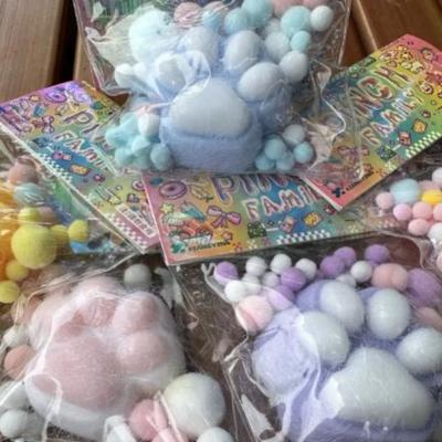 Jucării Kawaii drăguțe pentru stoarcere labei de pisică Jucărie de decompresie cu rebound lent Reduce stresul Decompresie Jucărie pentru copii Jucării senzoriale