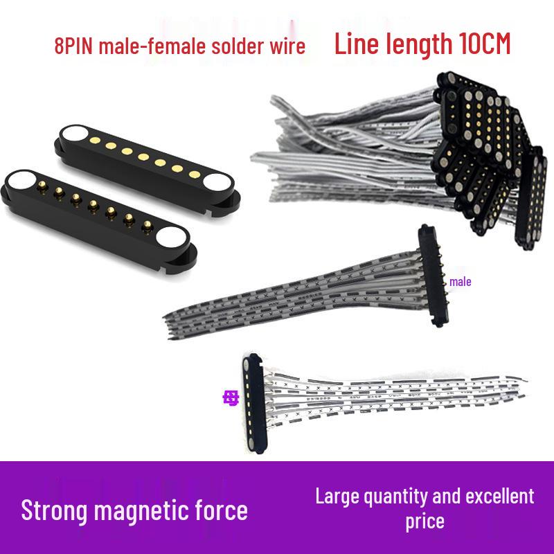 Gold-Plated Magnetic Connector with Signal Transmission & Strong Conductivity