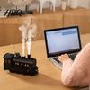 Christmas Gift for Women 300ml Vintage Train Aroma Diffuser Steam Locomotive Humidifier with Remote & LED Cute Decor Nursery Light 2 Mist