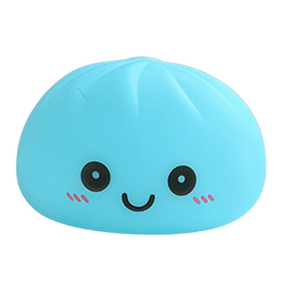 2027 Simulation Dumpling Squishy Night Light Soft Lightup Bubble Spitting Bun Birthday Gift Colorful Dumping Toy Squishy Gifts