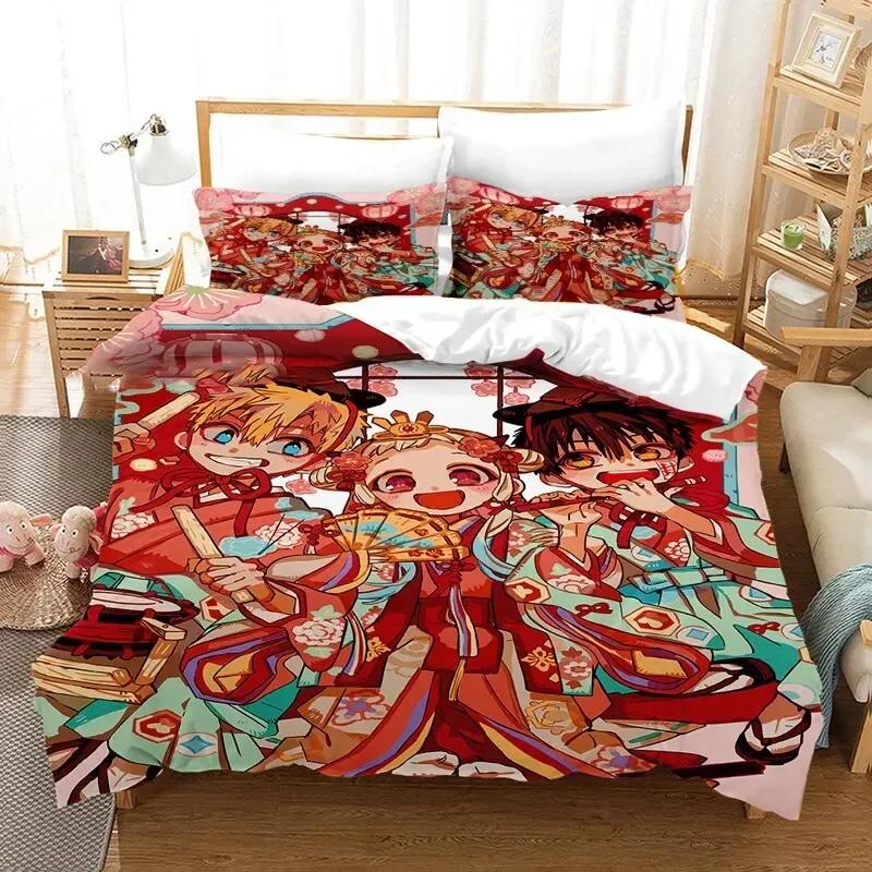 Anime Toilet Bound Hanako-Kun Bedding Set Double Twin Full Queen King Size Duvet Cover Pillowcase Adult Kids Gifts For Friend