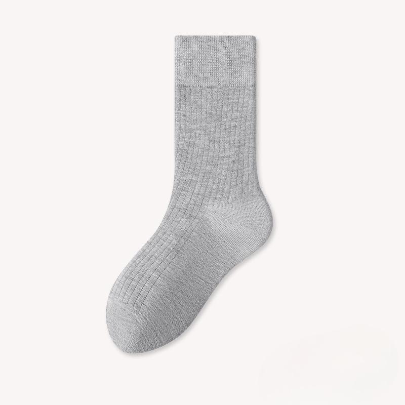 Wool Socks - Men's Thick and Warm Mid-calf Winter and Autumn Thermal Socks with Stretch, Soft and Comfortable, Anti-bacterial Feature.
