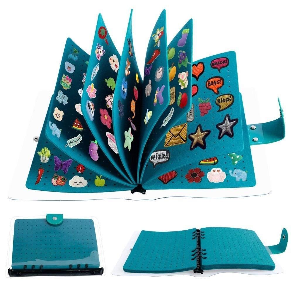 

Dust-proof Brooch Display Board Space Saving Badge Charms Organizer Medal Organization синій