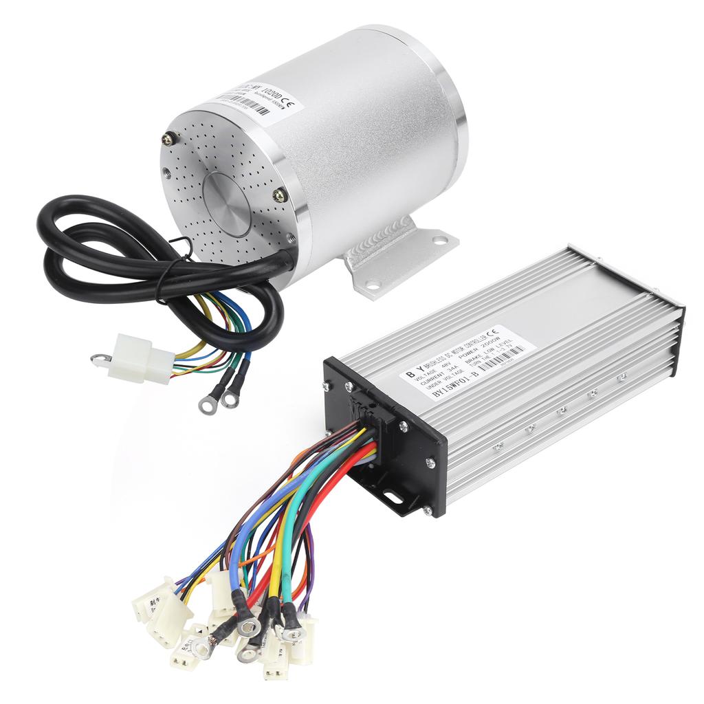 48V 2000W Bürstenloser Motor mit Controller 3 Geschwindigkeiten Rückwärtsgas Elektroroller-Kit