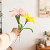 Färdig Rörrensare Blomma Hantverk Handgjord Konstgjord Liljeblomma Alla Hjärtans Dag Presenter till Kvinnor Mamma Farmor Flickvän på Födelsedag Mors Dag