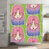 Anime Girl Shower Curtain Cute Kawaii Manga Japanese Decor Bathroom Set Home Decor Anime Room Aesthetic Gift Unique Design