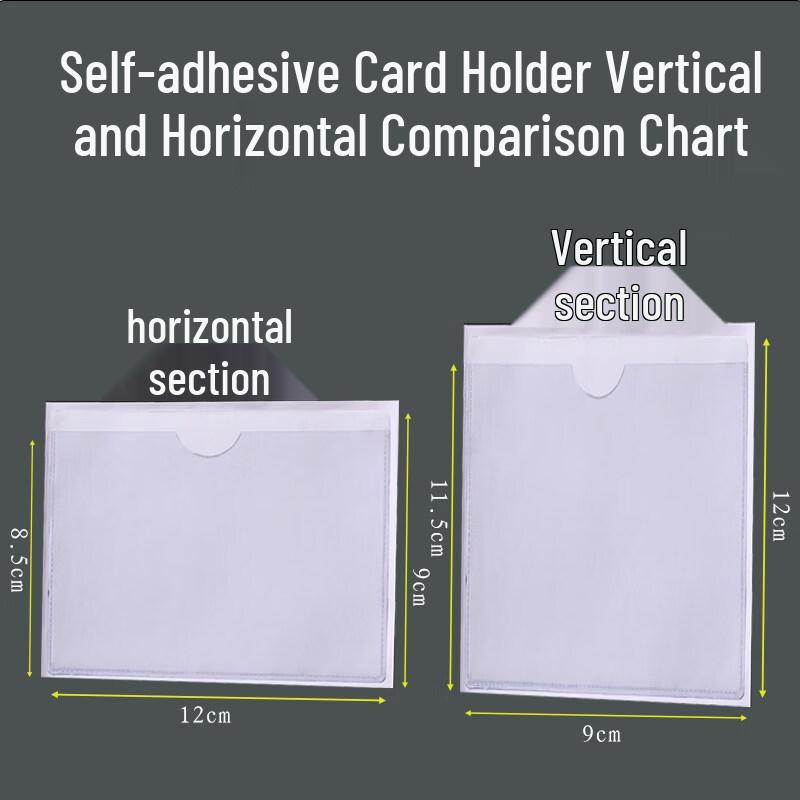 A4 Self-Adhesive Landscape Card Holder Film