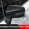 For Subaru XV Crosstrek Impreza 2018- Carbon Fiber Rearview Mirror Covers Trim Side Wing Mirrors Cap Car Accessories