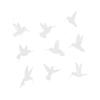 9 PEZZI Adesivi per Finestre Dissuasori per Uccelli Materiale PVC Dimensioni 11,77 x 7,8 x 0,22 Pollici per Finestre Porte Protezione Collisione Uccelli