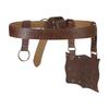 Medieval Alchemist Cosplay Belt PU Leather Waist Pouch with 3 Cork Renaissance Style Decorative Belt for and Perfect for School Cultural and Stage