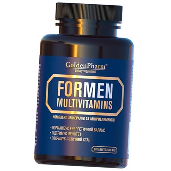 Multivitamine für Männer, For Men Multivitamins, Golden Pharm  60 Tabletten (36519030)