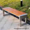 WEZHO Stainless Steel Outdoor Park Bench