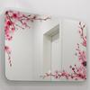 Soft and Elegant Mirror Surface Decorative Stickers - Pink Plum Mirror Frame with A Refined Atmosphere-themed Sticker