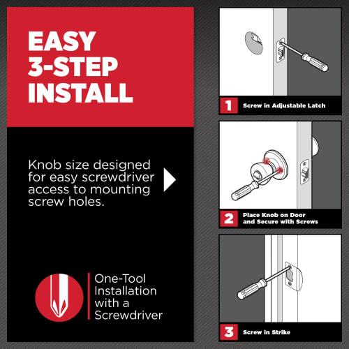 Kwikset Juno Entry Door Knob Signature SmartKey 1 97402-542 1