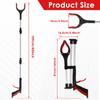 Foldable Gripper Extender Hand Tools Litter Reachers Picker Portable Collapsible Garbage Grabber Pick Up Tools With Non-Slip Jaw