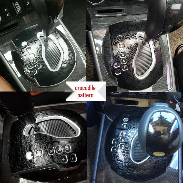 Koleos Interior Carbon Fiber Gear Panel Stickers - Free Shipping