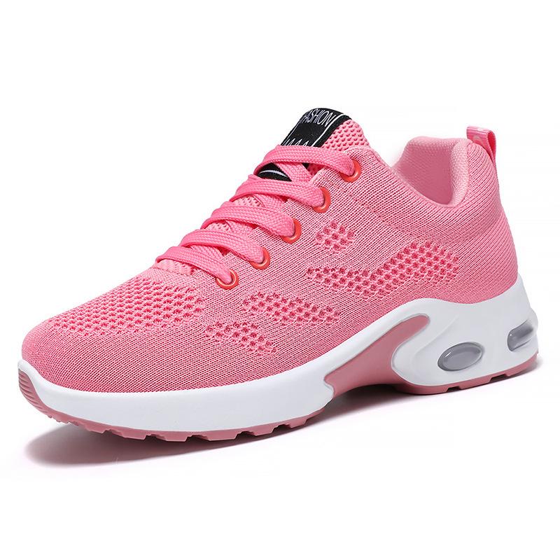 2025 Women's Korean Fashion Trend Sneakers: Soft Sole, Breathable Running Shoes with Air Cushion.