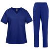 Multicolor Beautician Lab Workwear Solid Color Beauty Salon Nursing Uniforms Pet Clinic Scrubs Uniforms Work Clothes