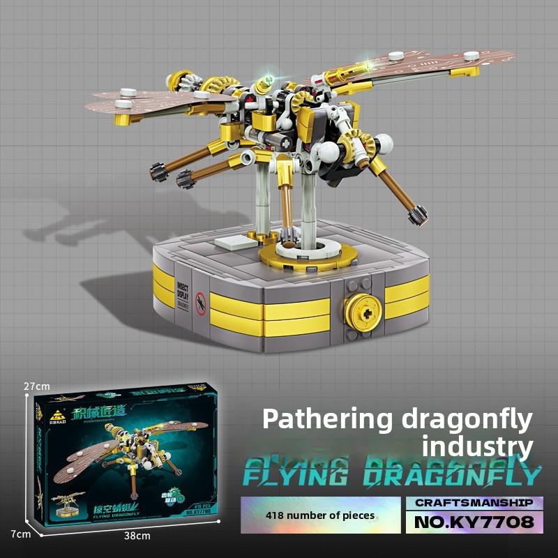 Combat Mechanical Beetle Dragonfly Scorpion Shark Assembly Building Toy Blocks