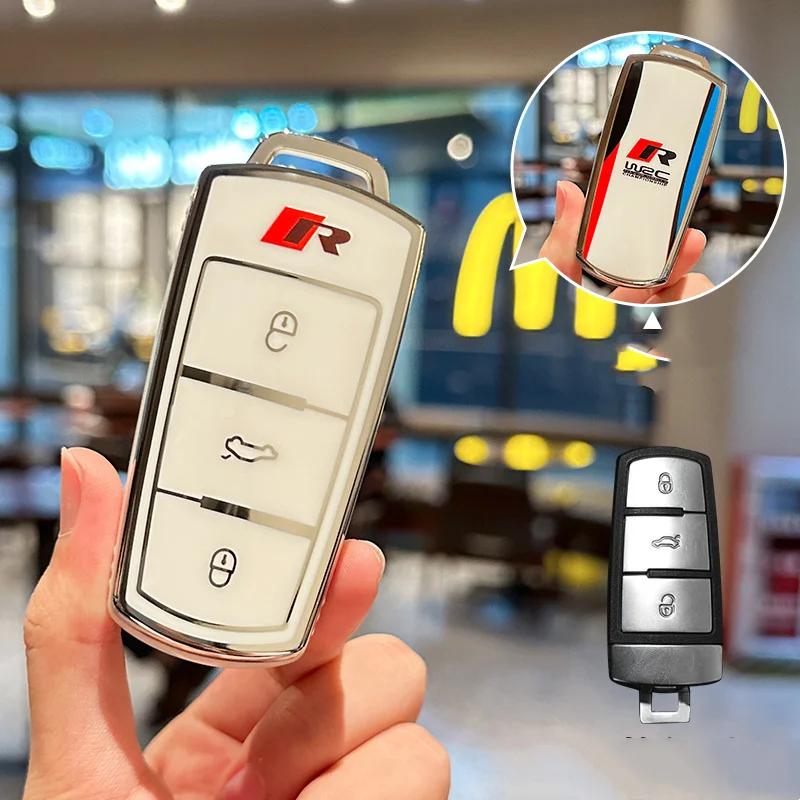 

VW GTI GOLF 2026 Hot For VW VOLKSWAGEN Car Key Case Cover Holder Shell For Volkswagen VW CC Passat B6 B7 Passat 3C CC Maogotan R