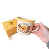 Cute Korean Version Burger Cartoon Ceramic Cup Mug Children's Breakfast Cup Milk Cup Coffee Cup Souvenir