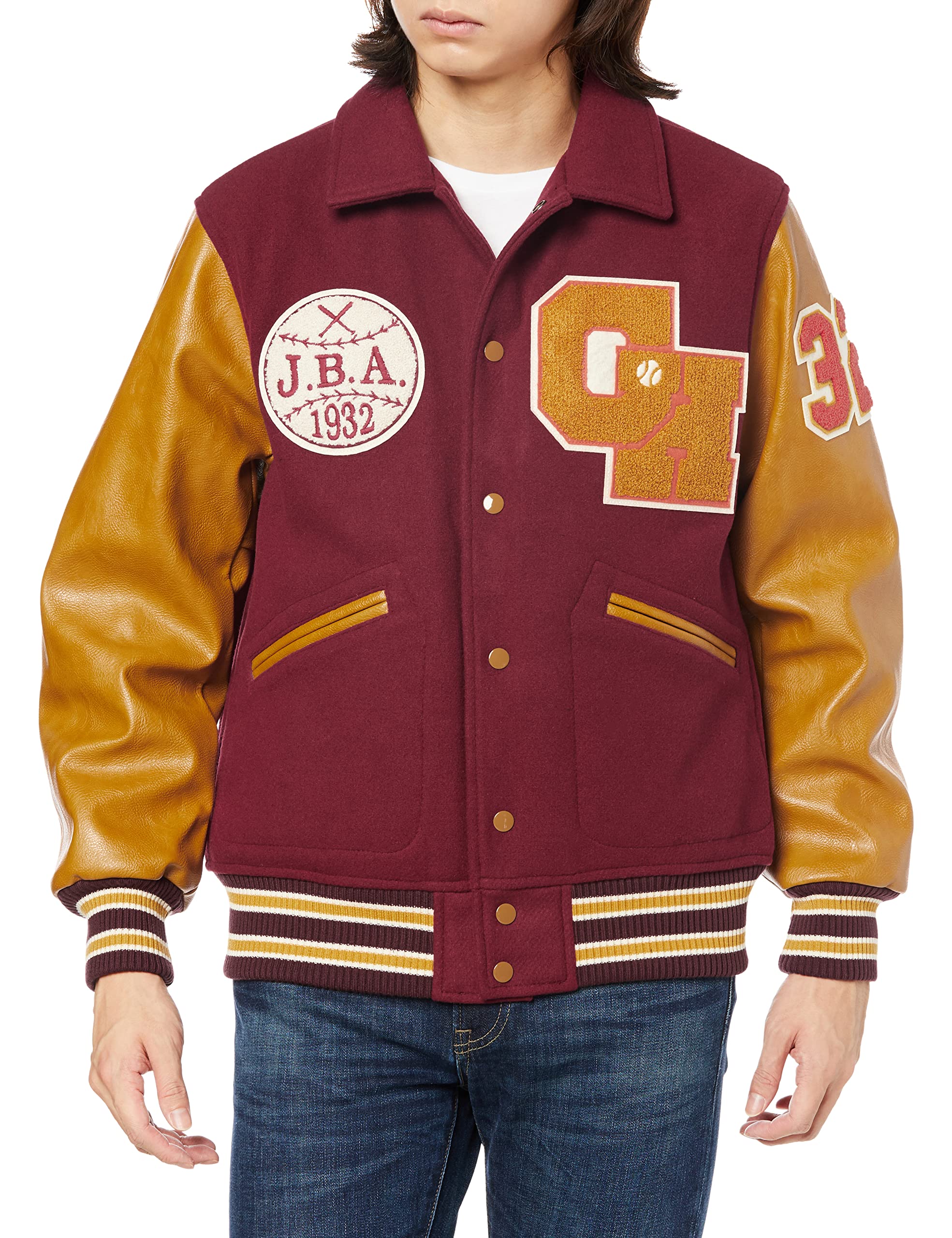 

Military MELTON AWARD Maroon XL [Houston] JACKET(INDIANS)