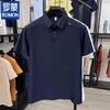 Men's Seamless High-Elastic Solid Polo Shirt