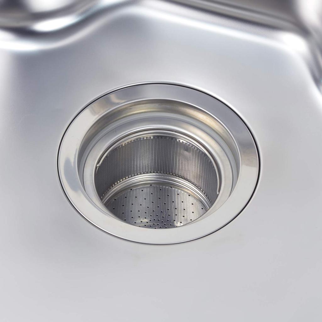 Gaona Deep Drain Strainer, 13.5 cm, All Stainless Steel, Sink GA-PB067
