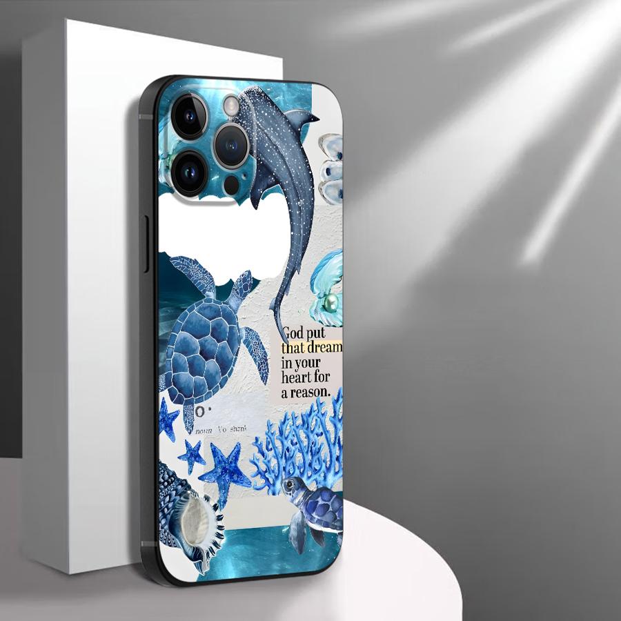Creative Marine Organisms Art Phone Case for Apple iPhone 17 Pro Max 13 17e Air 11 12 XR XS MAX 15 Pro 7 8 14 16 Funda Phone