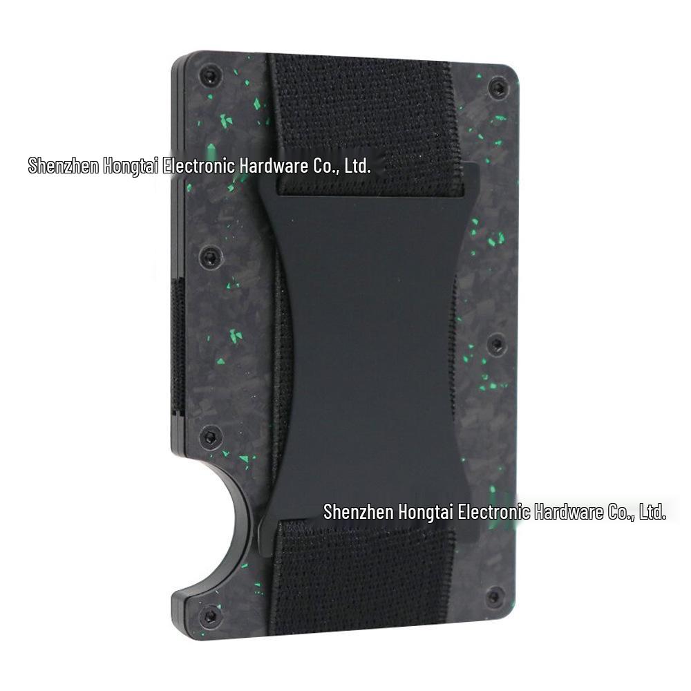 New RFID Blocking Carbon Fiber Wallet with Money Clip