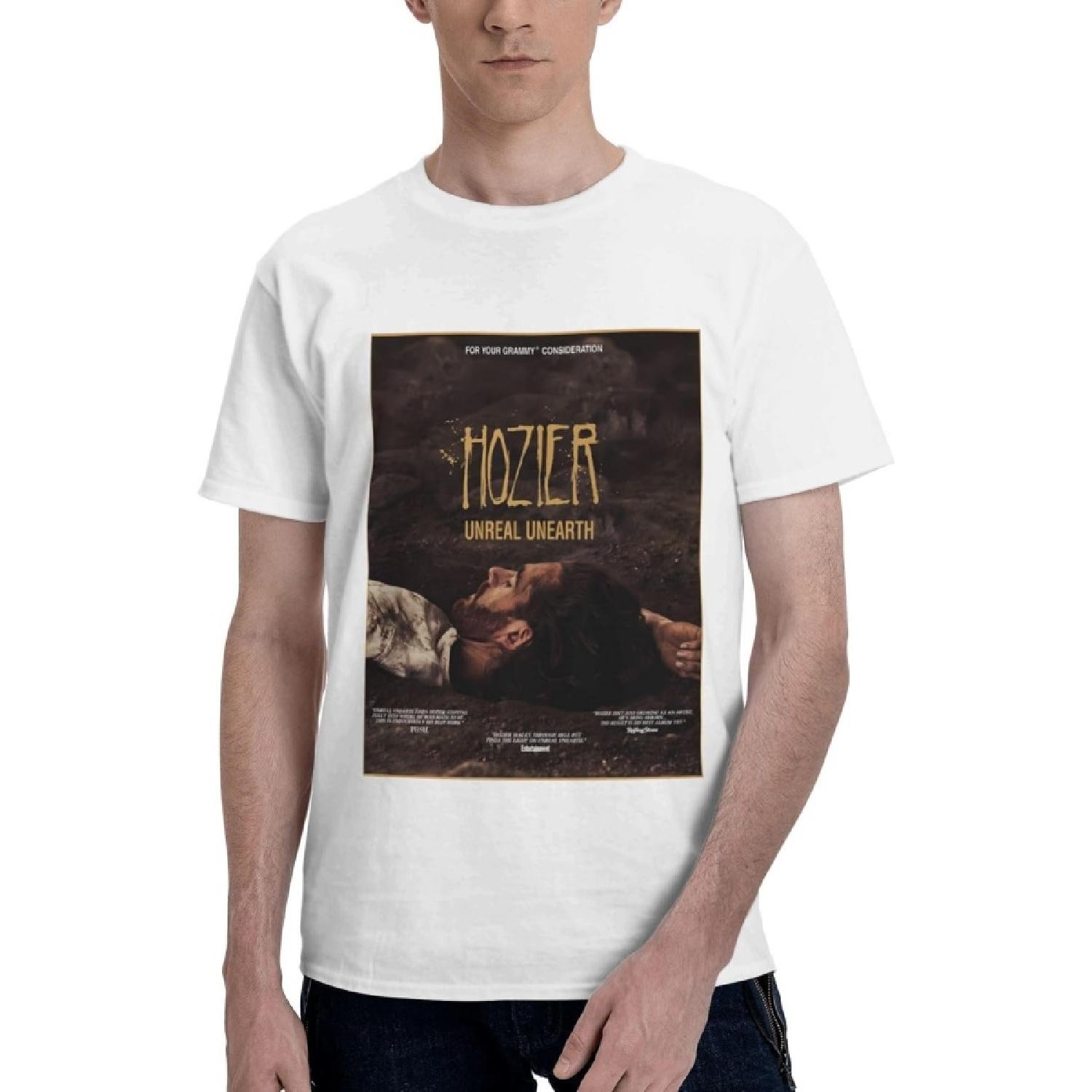 

Migetuke Hozier Mens T-Shirts True Classic Tees Casual Cotton Fitted Tshirts Shirts for Men XXXXXL білий