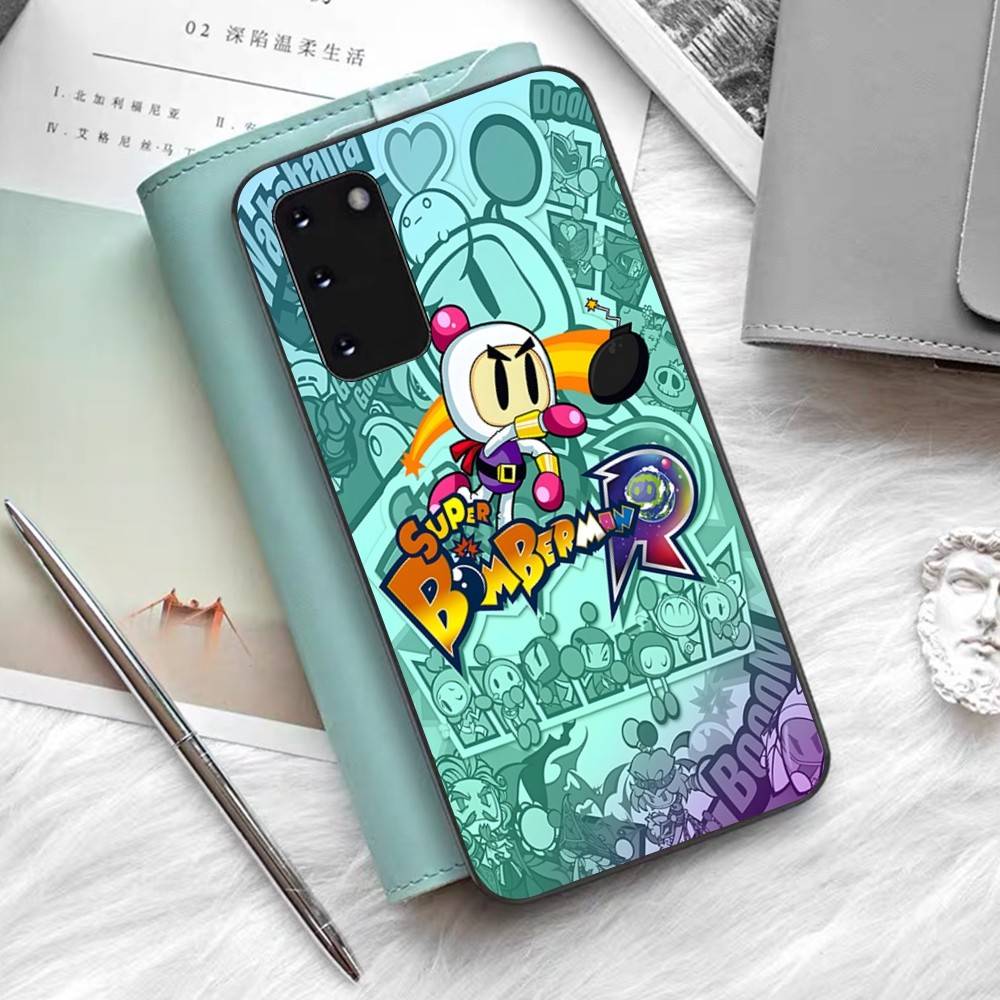 Super Bomberman Cartoon Phone Case For Samsung S 24 Fe 25 Ultra Plus 20 Lite 21 30 22 23 24 22 Ultra 5G Fundas