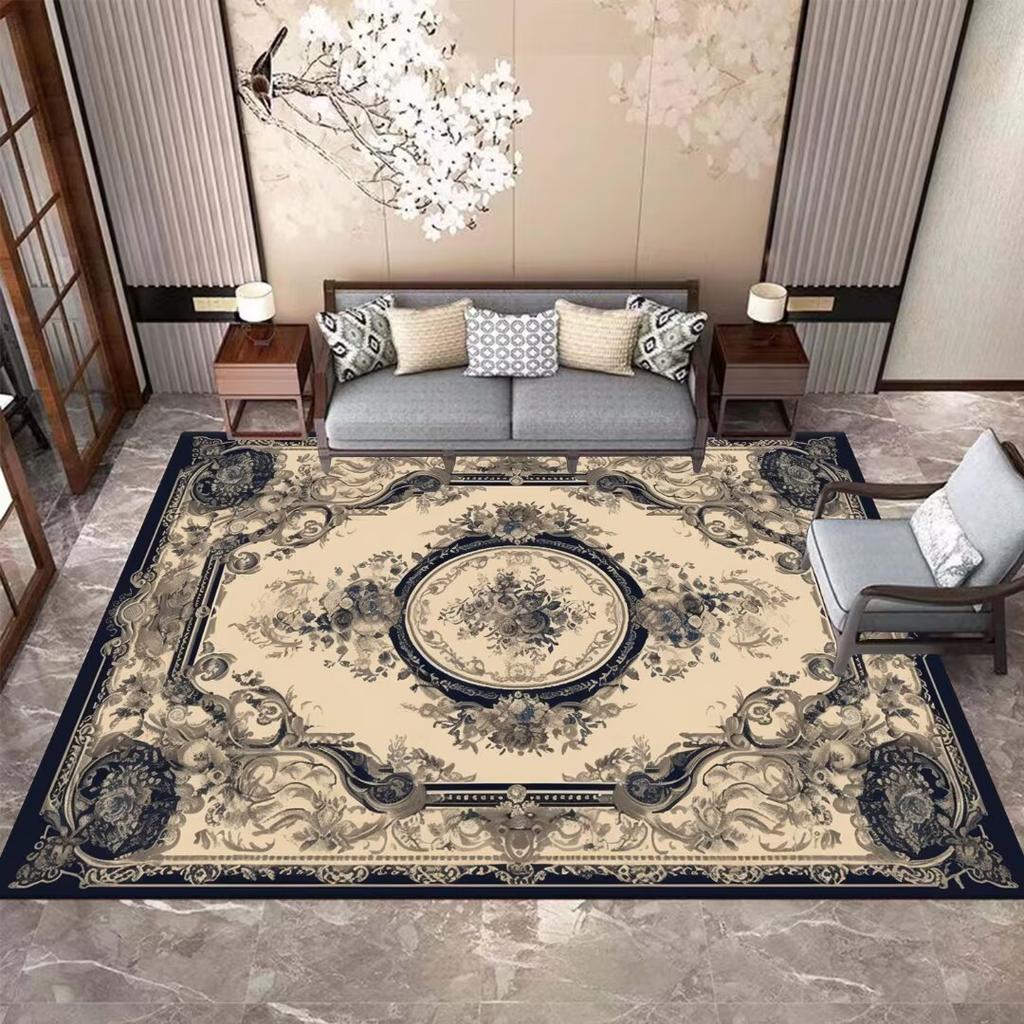 Chinese Style Luxury Large Size Living Room Carpets Decor Home Hall Coffee Tables Non-slip Rug Bedroom Washable Soft Floor Mats