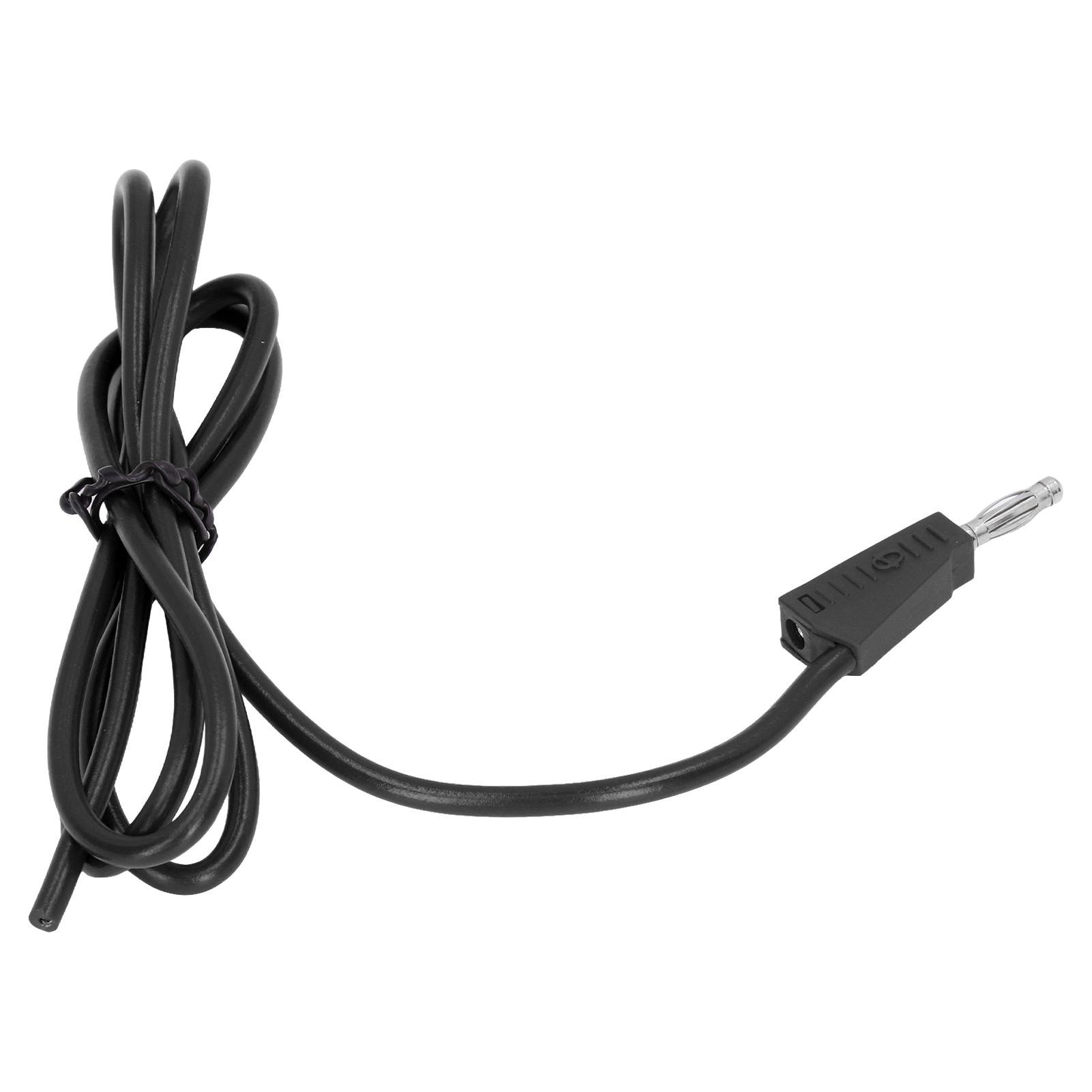 

Banana Plug Test Brass PE Electrical Test Cable Wire for Voltage Tester Truck Batteries 4mmBlack чорний