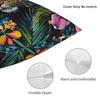 Leopard & Tropical Floral Pillow Case Soft Pillow Cover Cute Funny Pillowcases For Office Car Home Decor