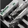 Yihai 4-Flute White Steel Carbide High-Speed End Mill Cutter, 2-25mm Straight Shank