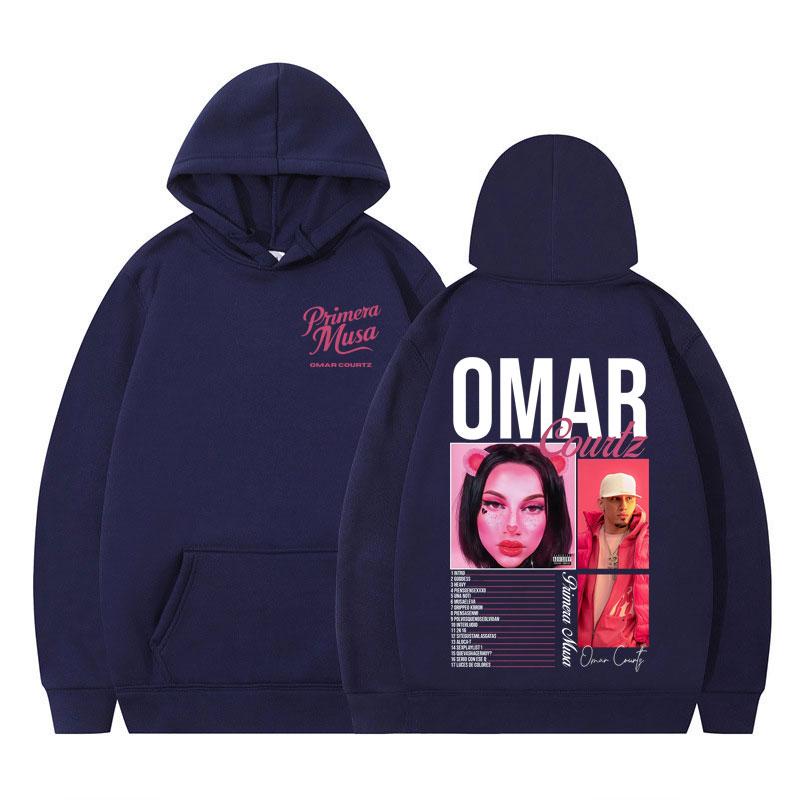 Rapper Omar Courtz Primera Musa Album Tour 2025 Hoodie Herren Damen Ästhetischer Pullover Langärmlig Lässige Sweatshirts Fan-Geschenke