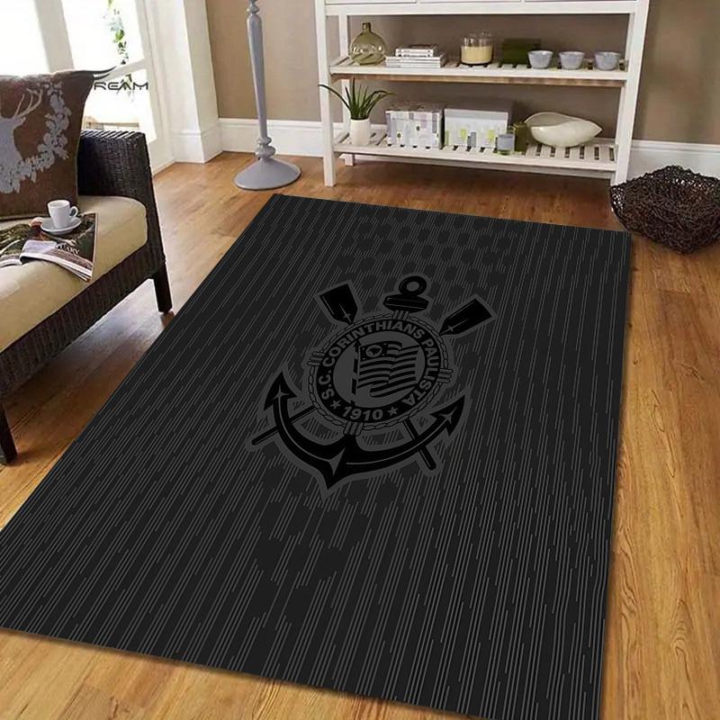 Cardiff City FC Flannel Pattern Square Carpet,Area Rug,Carpet Rug for Living Room Bedroom Sofa Playroom Decor,Non-slip Floor Mat