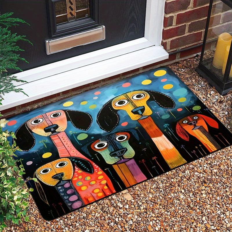 

1Pcs Anti Fatigue Kitchen Rugs Playful Puppy Print Waterproof Non-Slip Thick Cushioned Kitchen Mat Heavy Duty Comfort Standing Mat forKitchen Bathroom 40*60cm