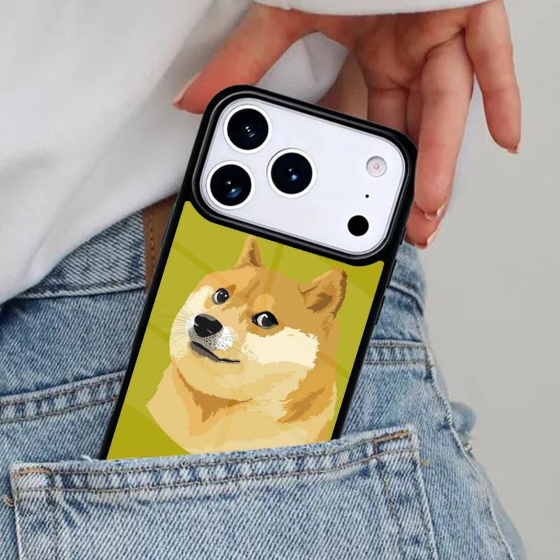 Doge Meme Kabosu Cute Funny Phone Case for iPhone 16e 15 14 13 12 17 Pro Max Plus Air 17pro Cover Coque