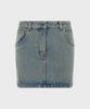 MARINE SERRE (W) Moon Laser Denim Mini Skirt Light Beige