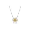 Pendentif Fleur Idyllia Zirconium Cubique Plaqué Rhodium Collier Femme Collier Argent 5679939